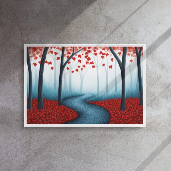 Red Autumn Forest Path - Image 14