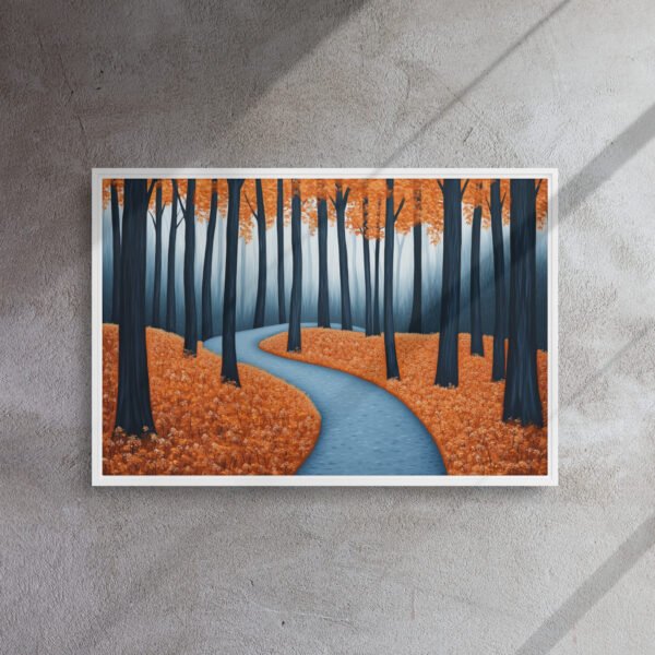 Misty Blue Forest Canvas - Image 14