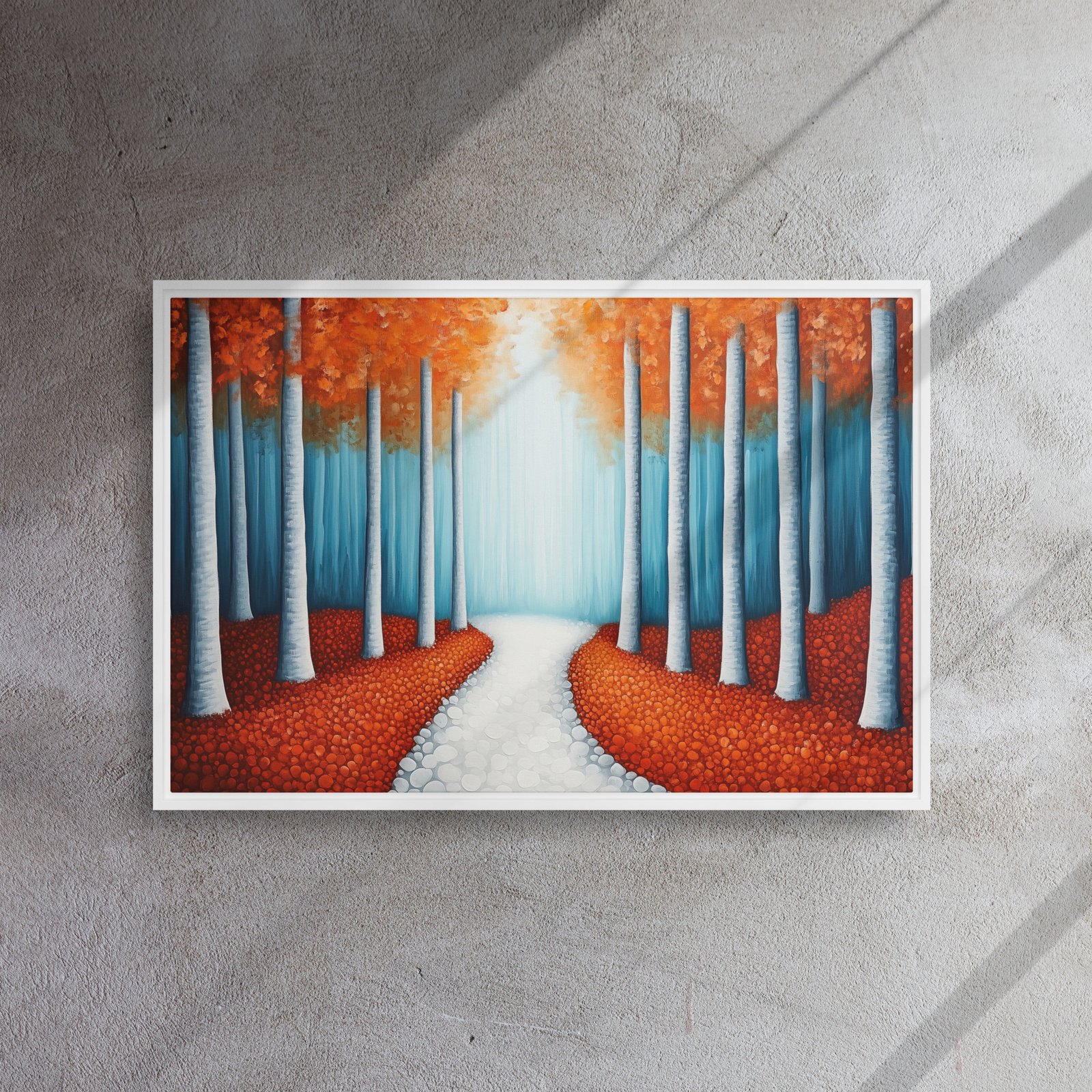 Sunlit Birch Forest Canvas - Image 14