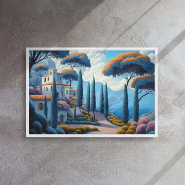 Mediterranean Hillside Village Art - Image 14