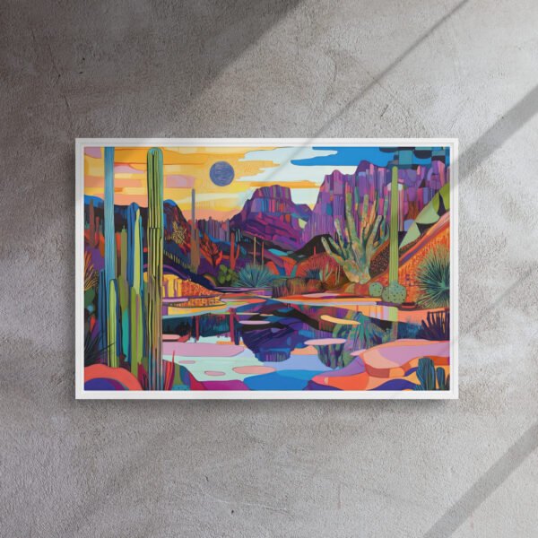 Vivid Desert Mirage Canvas - Image 14