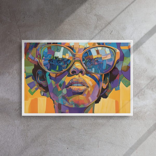 Vibrant Mosaic Portrait Canvas - Image 14