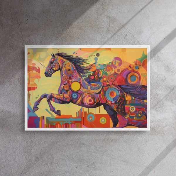 Neon Kinetic Stallion Canvas - Image 14