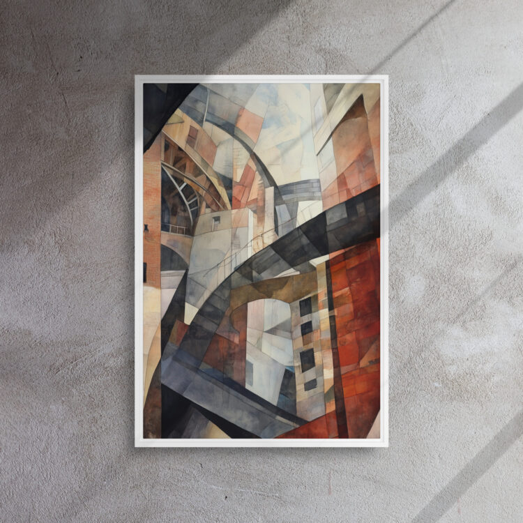 Cubist Urban Labyrinth Canvas - Image 14