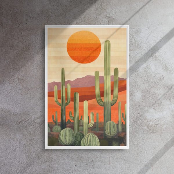 Saguaro Sunset Desert Canvas - Image 14