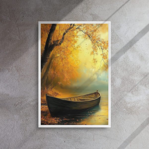 Golden Autumn Rowboat Art - Image 14