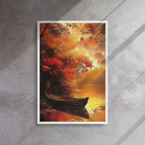 Amber Serenity Rowboat Canvas - Image 14