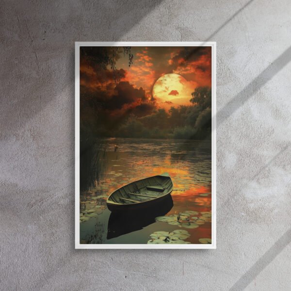 Sunset Rowboat Art - Image 14
