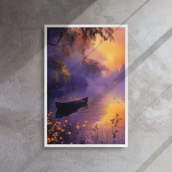 Twilight Blossom Rowboat Canvas - Image 14