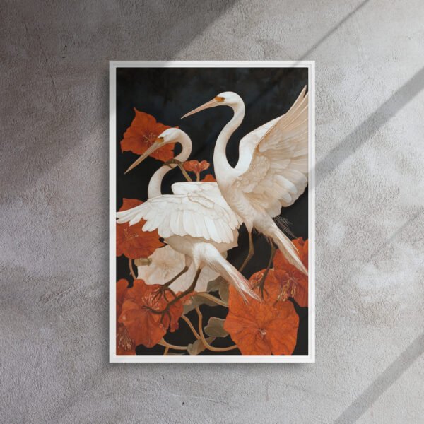 Ivory Heron Blossom Canvas - Image 14