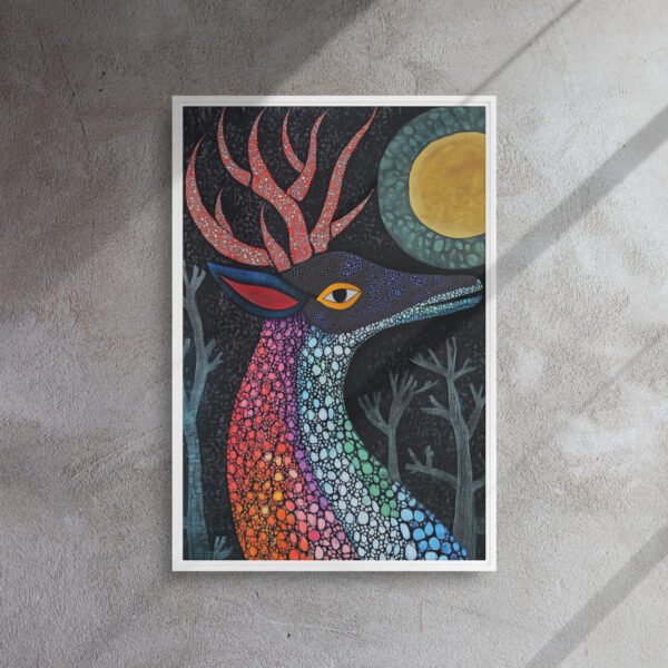 Rainbow Mosaic Deer Art - Image 14