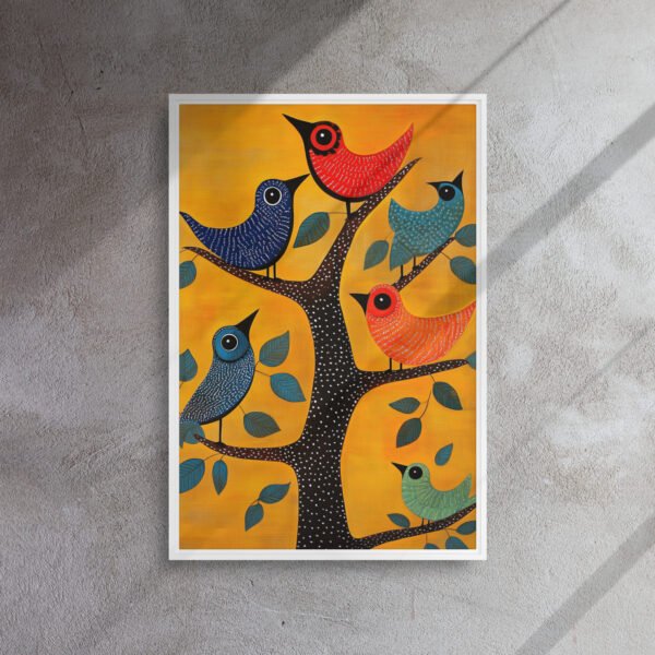 Folk Birds Tree Art - Image 14