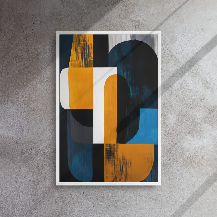 Indigo Gold Rhythm Abstraction - Image 14