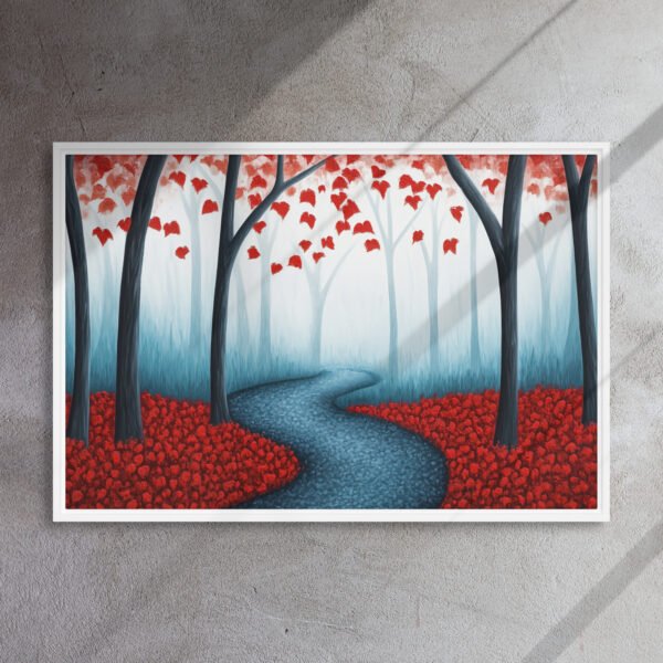 Red Autumn Forest Path - Image 15