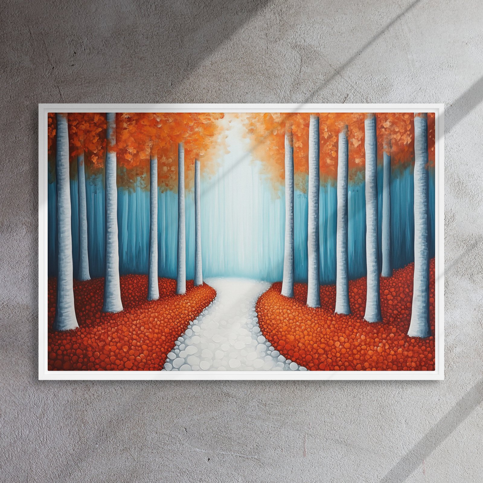 Sunlit Birch Forest Canvas - Image 15
