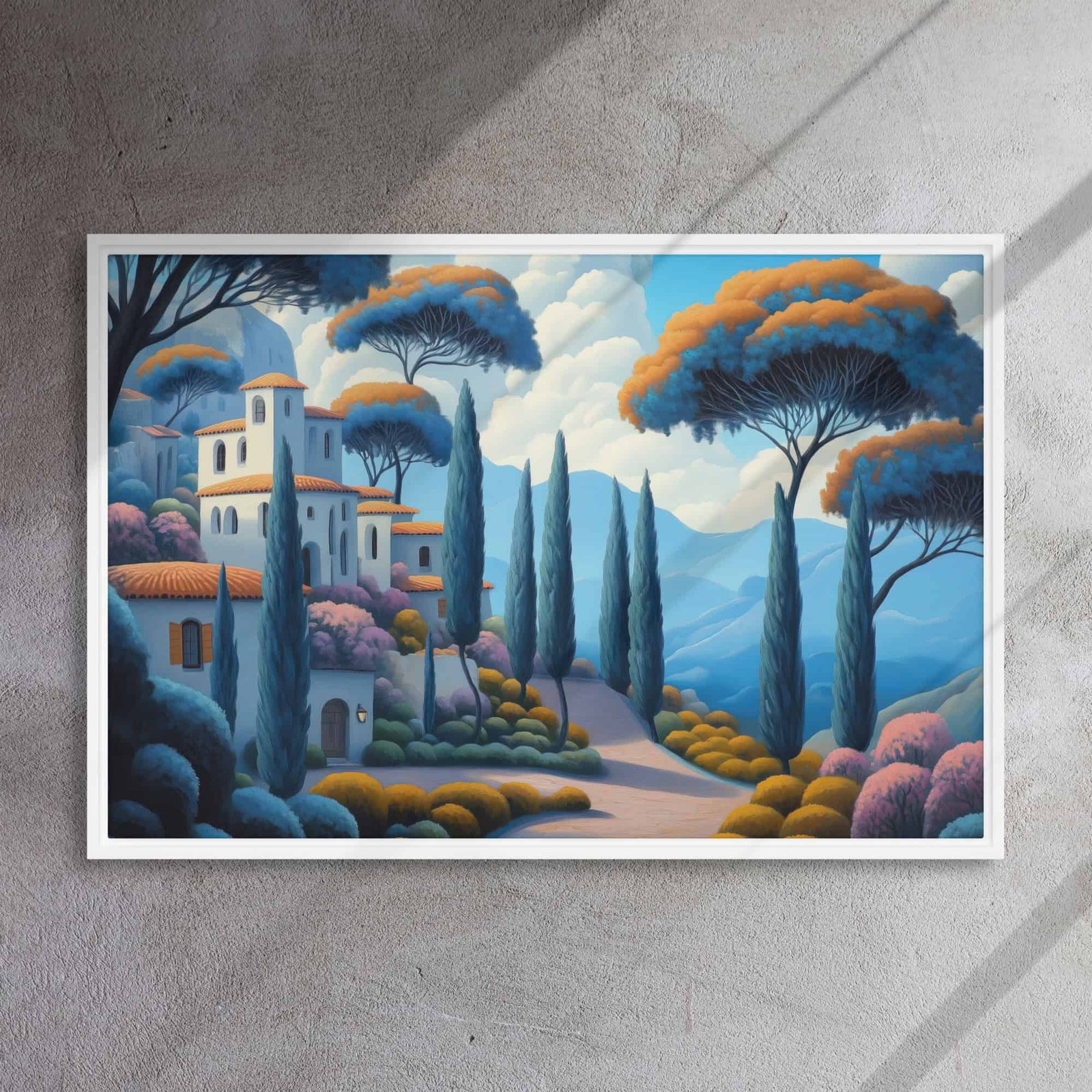 Mediterranean Hillside Village Art - Image 15