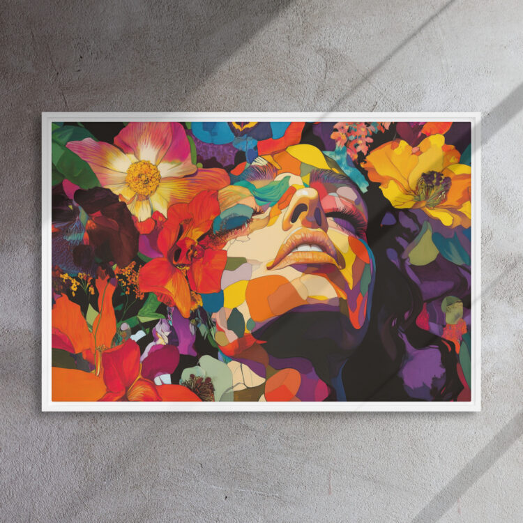 Floral Reverie Portrait Canvas - Image 15