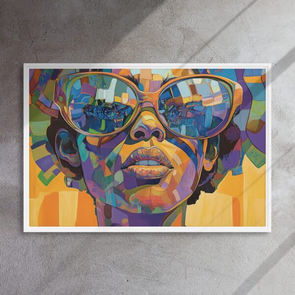 Vibrant Mosaic Portrait Canvas - Image 15