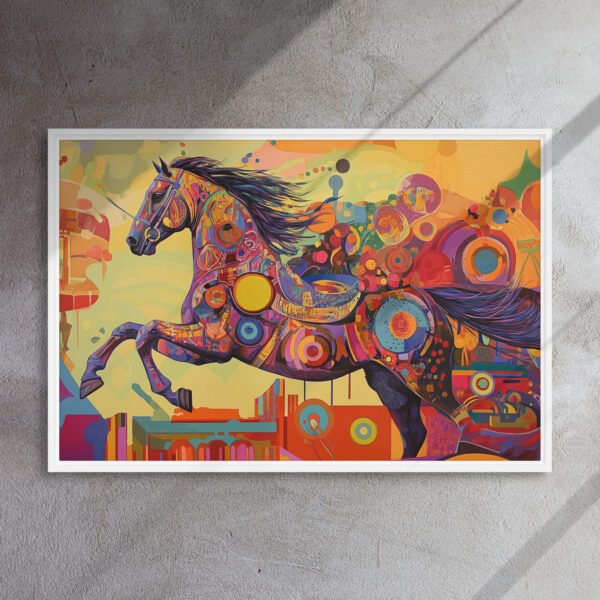 Neon Kinetic Stallion Canvas - Image 15