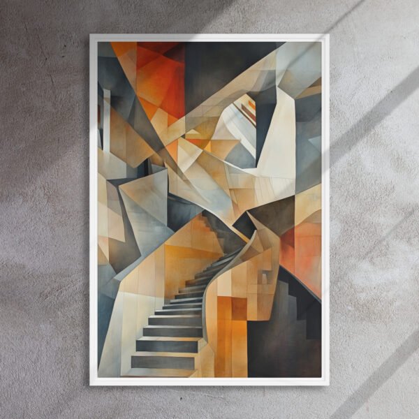 Cubist Ascent Staircase Canvas - Image 15