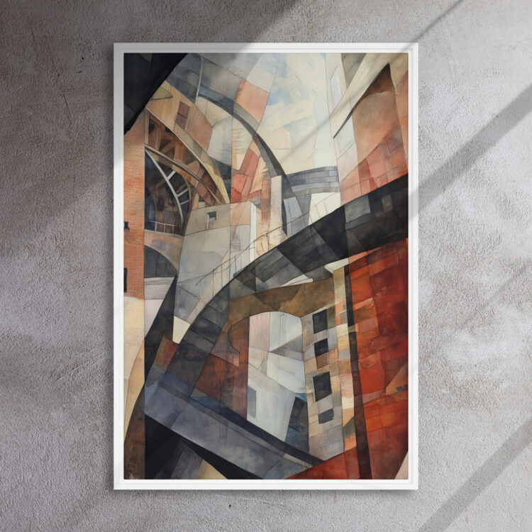 Cubist Urban Labyrinth Canvas - Image 15