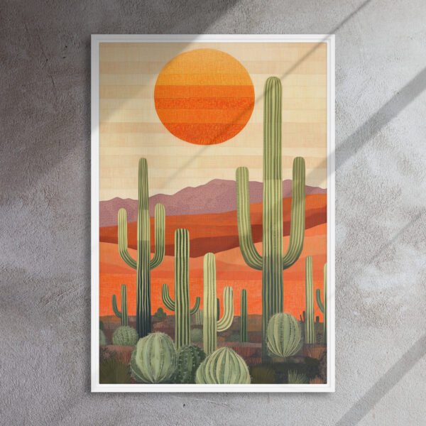 Saguaro Sunset Desert Canvas - Image 15