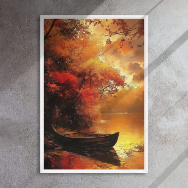 Amber Serenity Rowboat Canvas - Image 15