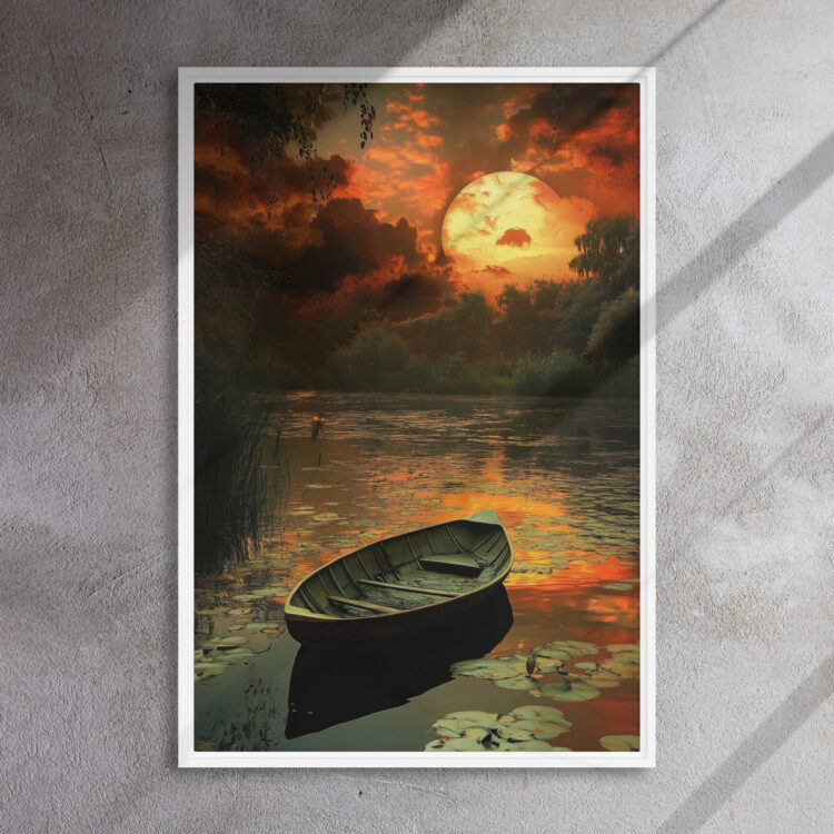 Sunset Rowboat Art - Image 15