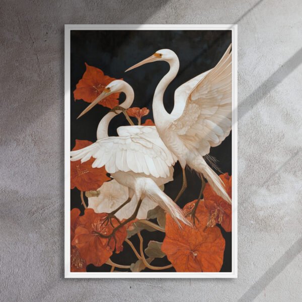 Ivory Heron Blossom Canvas - Image 15