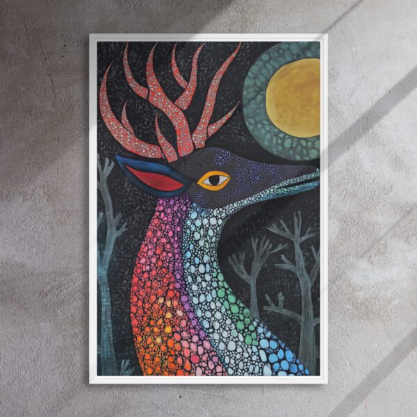 Rainbow Mosaic Deer Art - Image 15