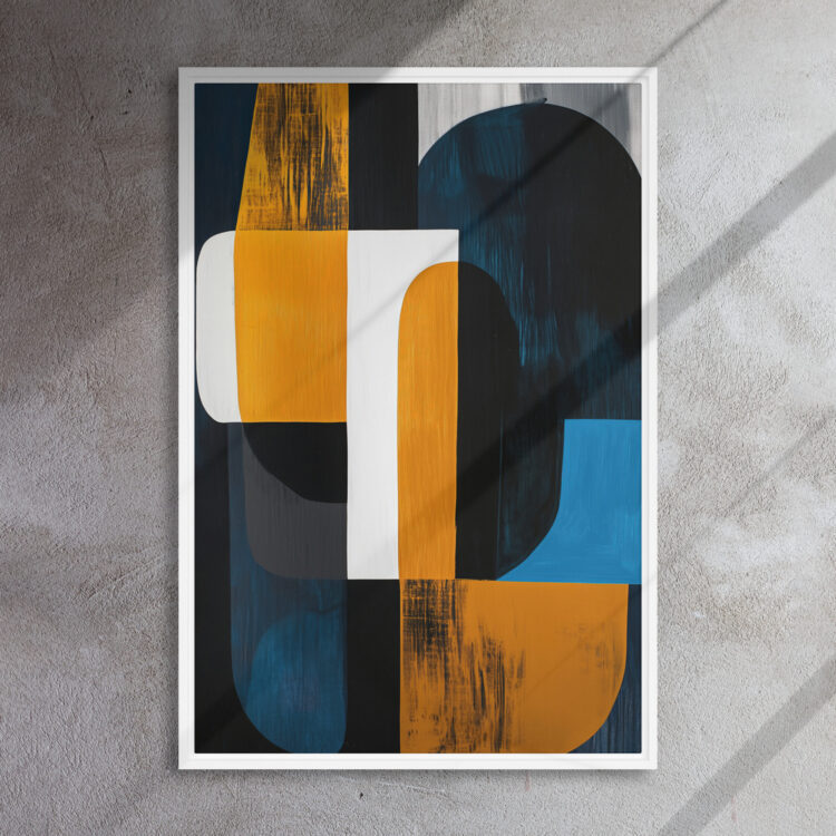 Indigo Gold Rhythm Abstraction - Image 15