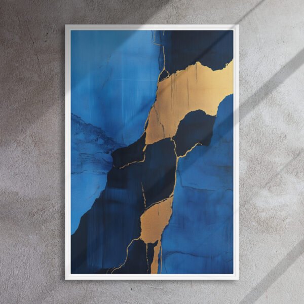 Sapphire Veins Golden Flow - Image 15